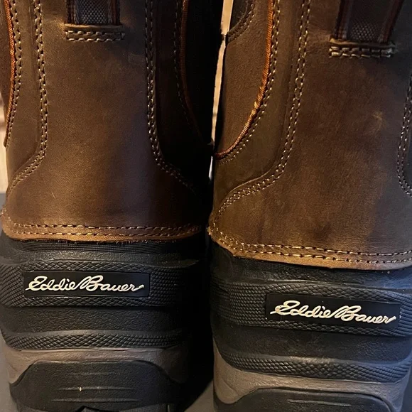 Eddie Bauer Men’s Pull on Timber Snowfoil Boots 9M - Picture 2 of 12